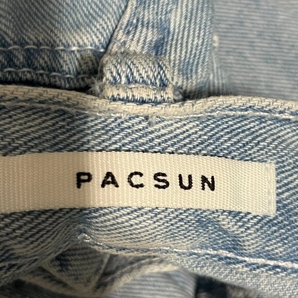 Pacsun Womens Baggy Carpenter Jeans Sz 26 Wide Leg Streetwear Utilitarian Grunge - Picture 5 of 8